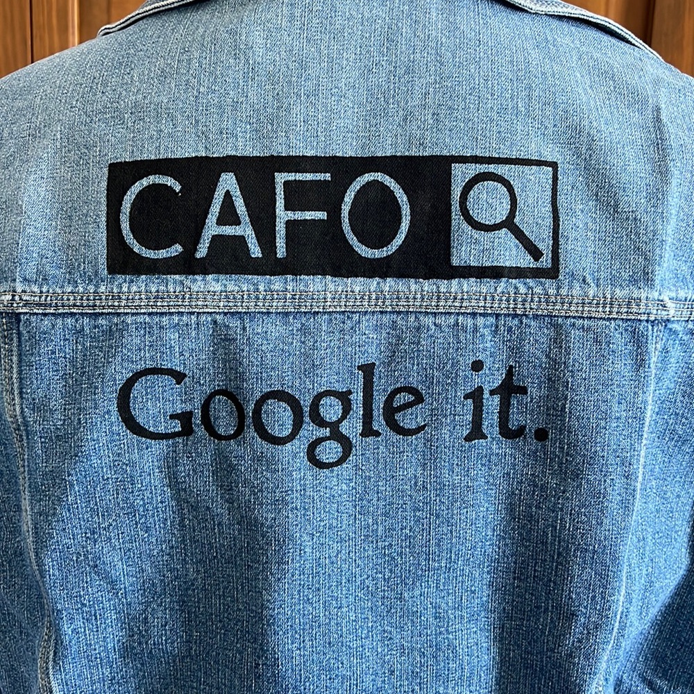 Customized Denim Jacket Vegan Vegetarian